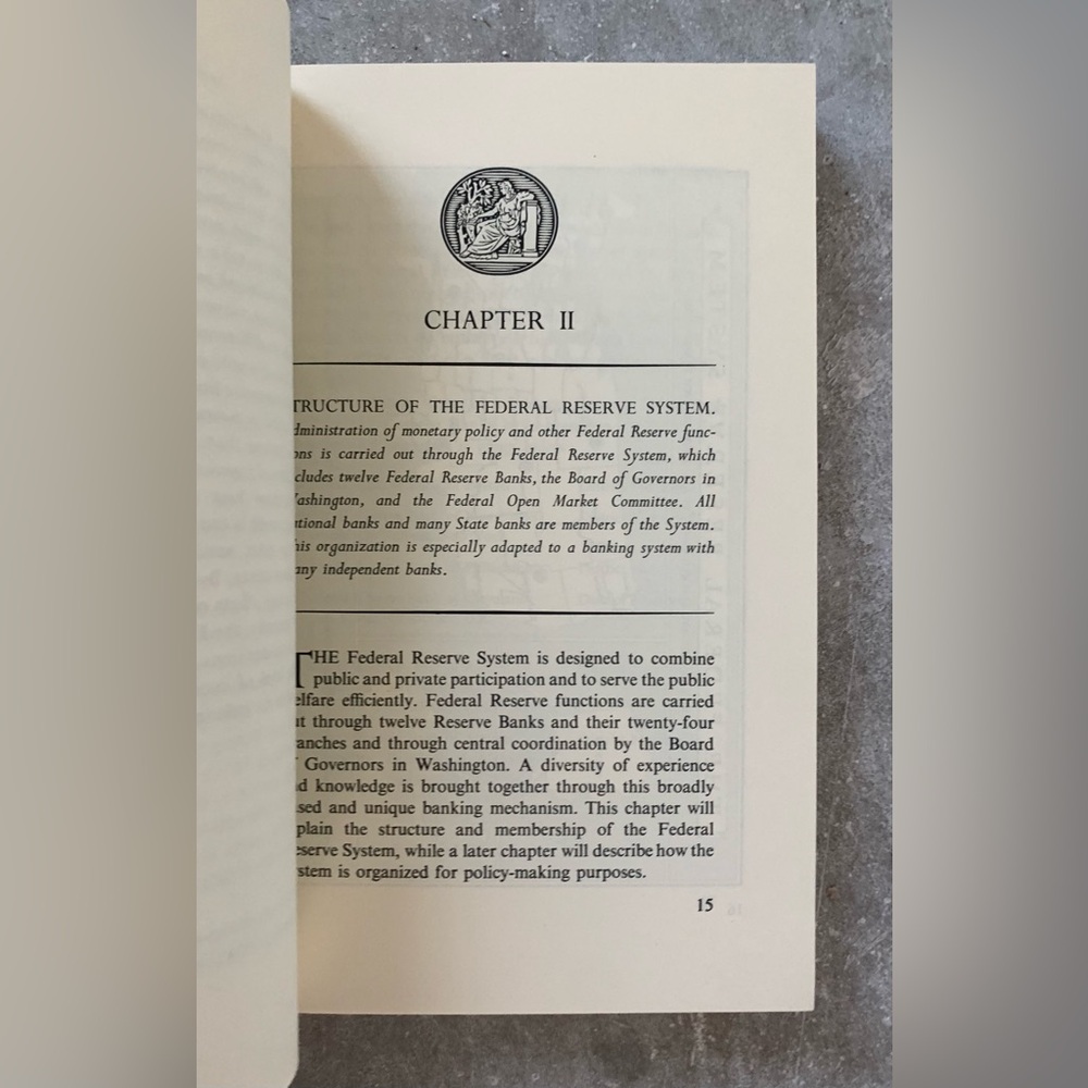 The Federal Reserve System ~ Paperback 50th Anniversary Edition ~